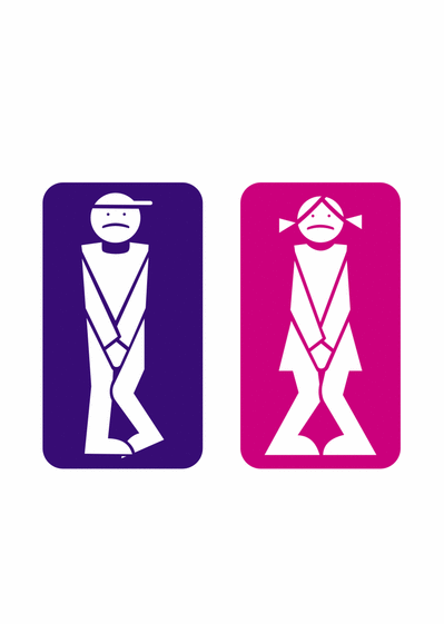 panneau wc detourne